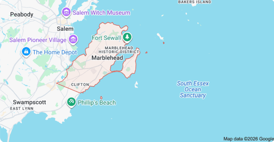 Marblehead Service Area Map Mindful Dog